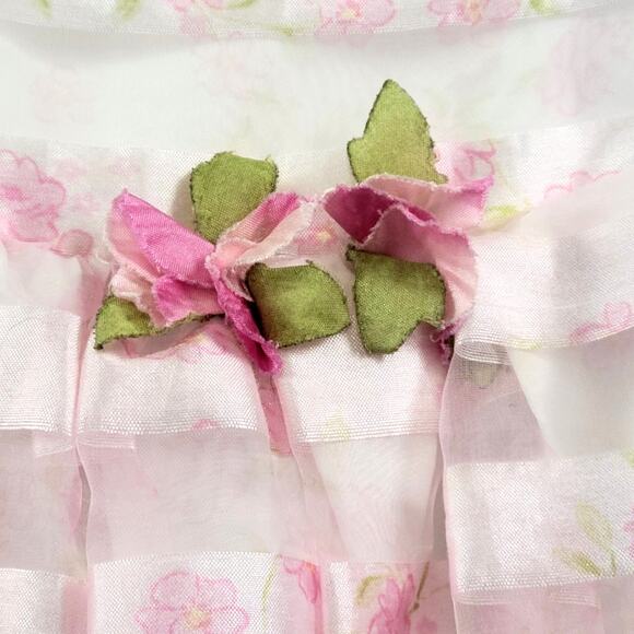 Perfectly Dressed Pink Dress with Sheer Overlay Size 4T - Picture 2 of 9